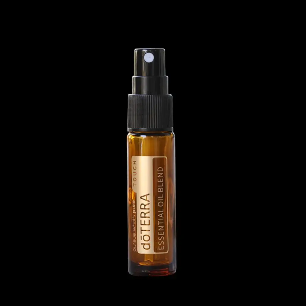 Flacone di olio essenziale da 2 pezzi da 10ml doterra flacone a rullo in vetro spesso ambrato flacone Spray per profumo flacone contagocce da viaggio sub-imbottigliamento