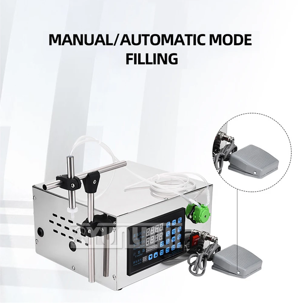 Riempitrice di liquidi per bottiglie Riempitrice elettrica per bevande Strumenti di imballaggio industriale Conteggio quantitativo