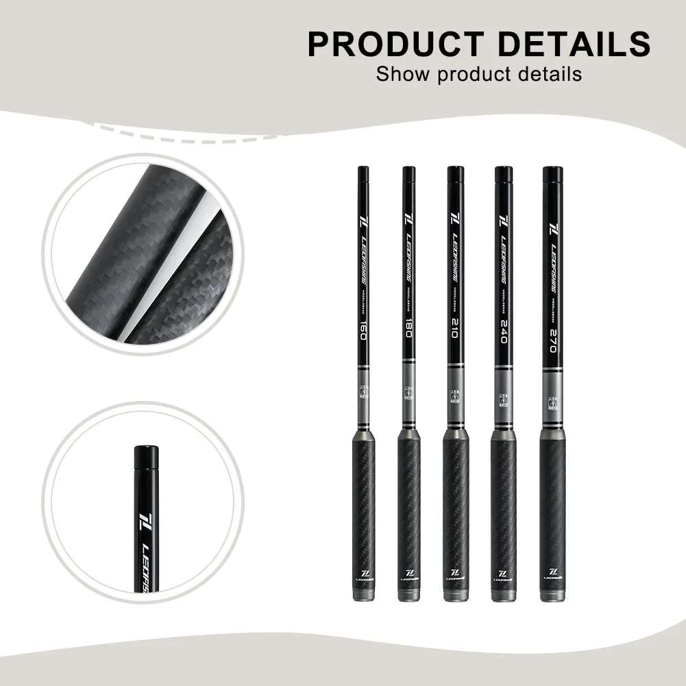 Ultralight Carbon Fiber  For Mini Fishing Rod - 28cm Black Compact Pescara For Smooth Sensitivity Portable Easy Catch And Take