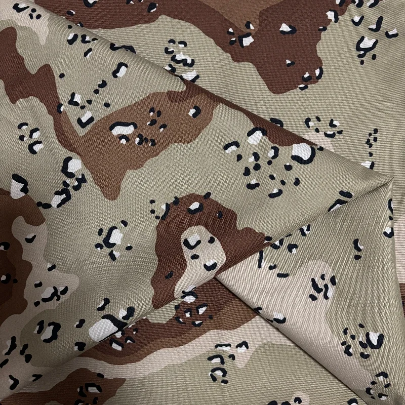 American 500D Nylon Six-color Desert Chocolate Camouflage Fabric Waterproof Wear-resistant  DIY Luggage Tactical Vest Cloth
