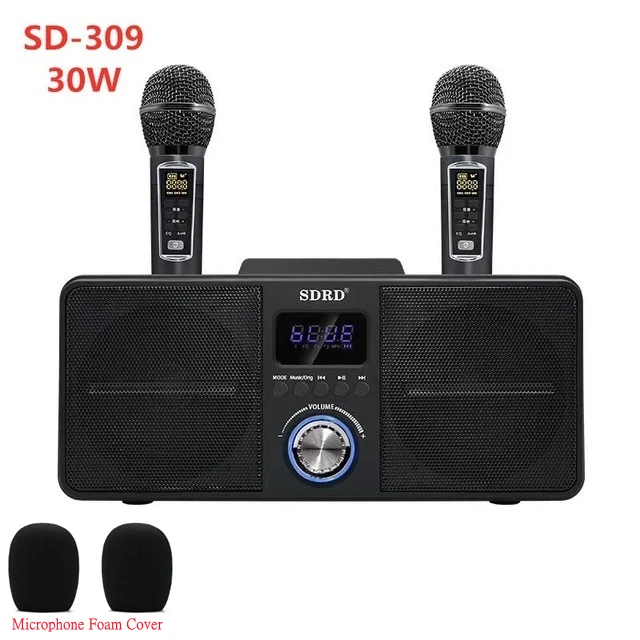 SD-309ポータブル2イン1デュアルマイクの歌bluetoothスピーカー