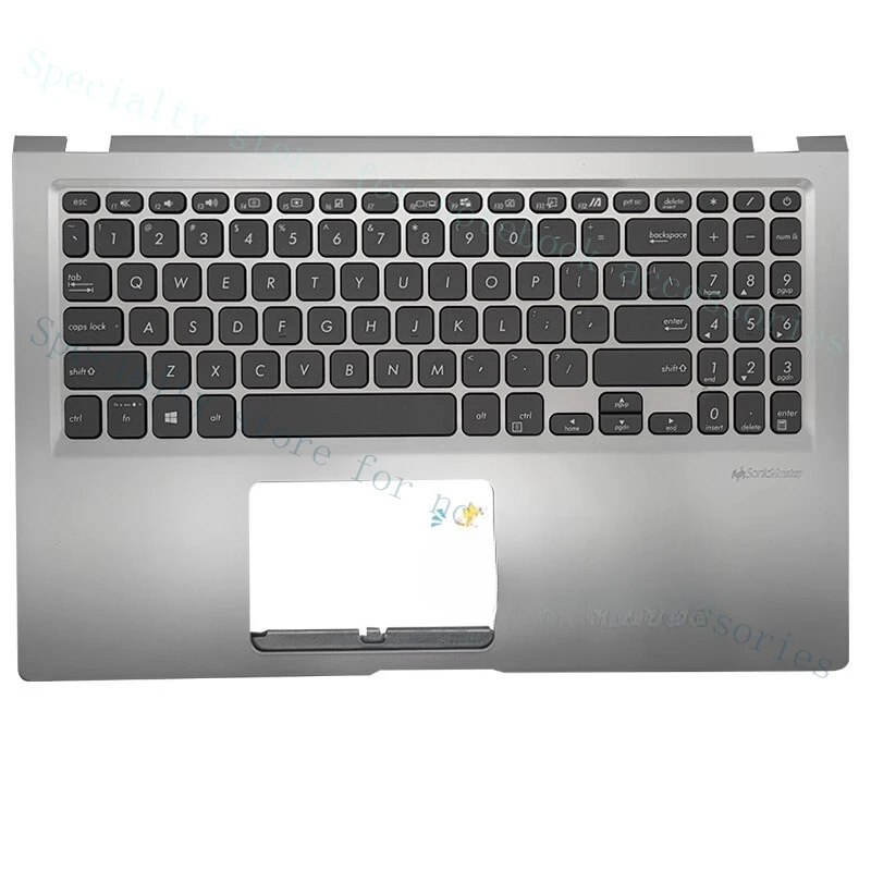 

Подставка для рук A+ для ASUS VivoBook 15 V5200E X515JA, клавиатура US, серебристая