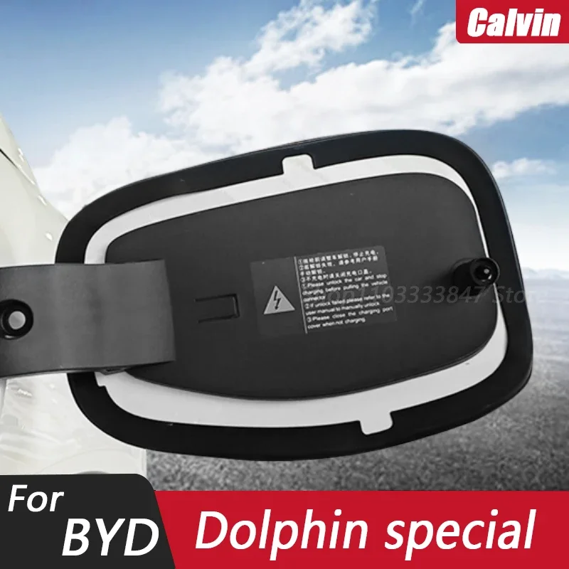 Araba şarj portu kauçuk sızdırmazlık halkası koruyucu tozluk halkası su geçirmez aksesuar BYD Dolphin 2022 2023 için