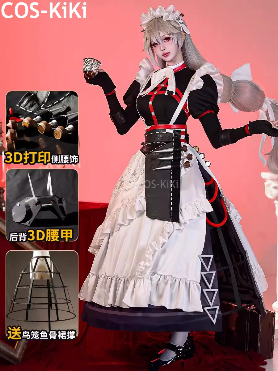 COS-KiKi Zenless Zone Nul Alexandrina Sebastiane Victoria Housekeeping Meid Jurk Spel Pak Elegant Cosplay Kostuum Vrouwen