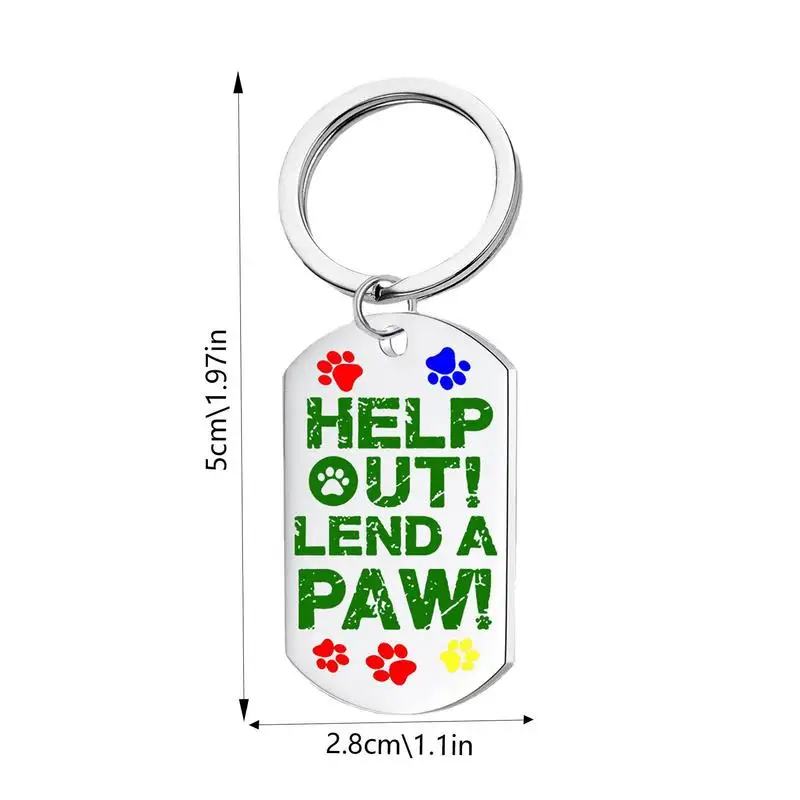 Custom Dog Tags Rectangle Stainless Steel Identification Pet Tags Lightweight Front And Back Rust-proof Dog Tags For Small Cats