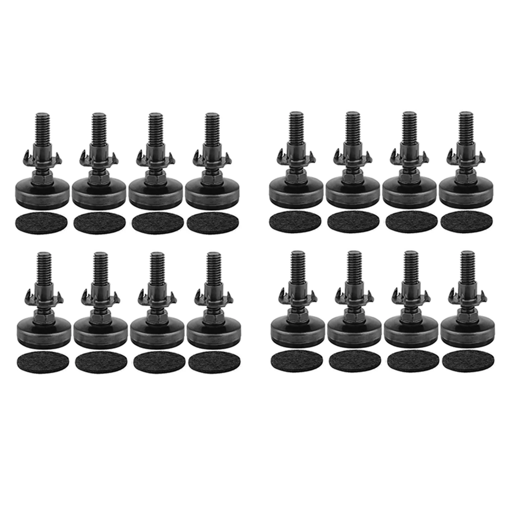 AT19-16Pcs Furniture Levelers Heavy Duty Furniture Leveling Feet Adjustable Leg Levelers For Cabinets Tables Chairs Raiser
