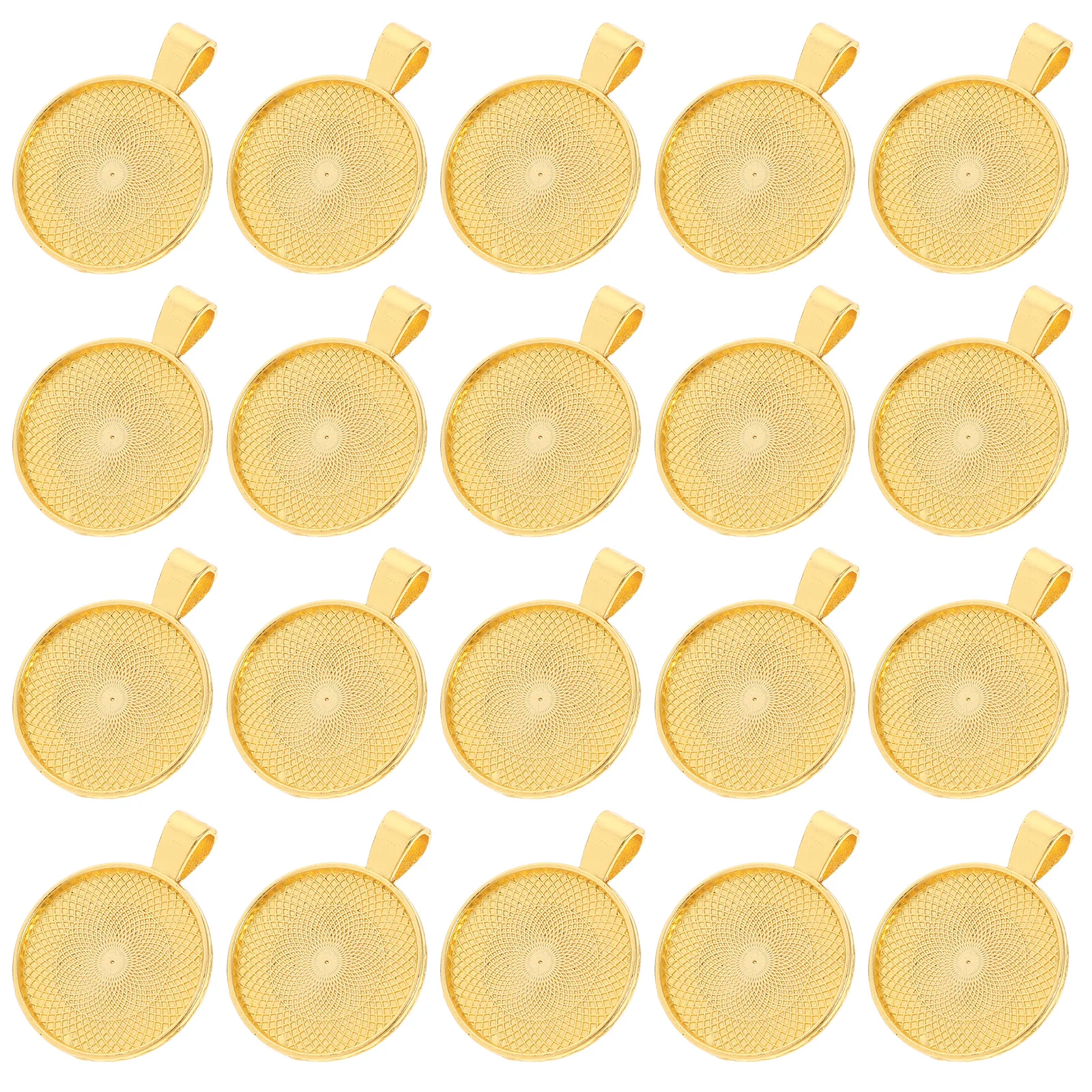 

40 Pcs 25mm Round Bezel Pendant Trays Flat Settings DIY Jewelry Making Supplies Craft Resin Compatible Pendants Base