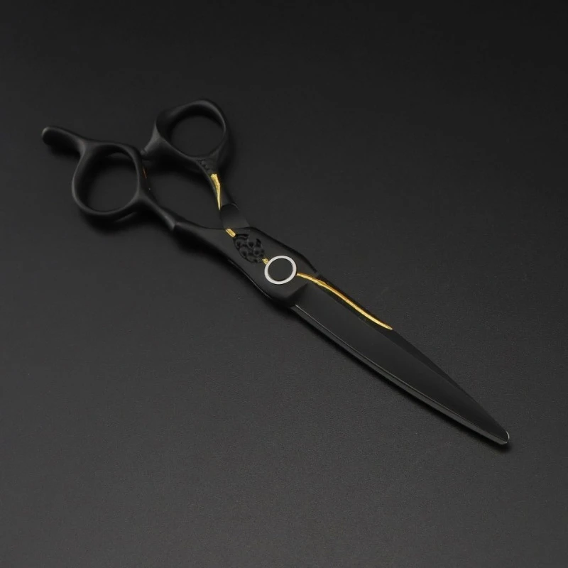New 6 Inch Hairdressing Scissors Flat Cutting Bangs Seamless Tooth Scissors Thinning Beauty Straight