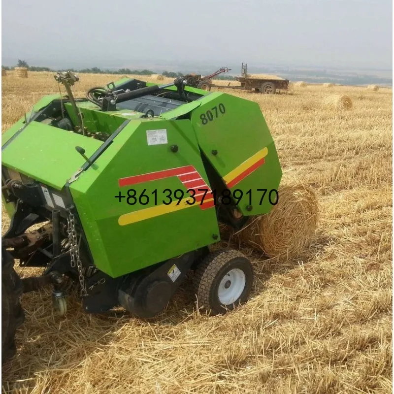 Efficient Mini Round Baler Automatic Pickup Straw Baling Packaging Equipment for Agricultural Machines of Tractor Mounted