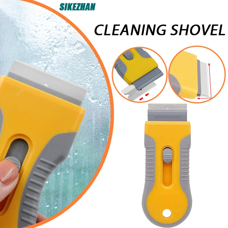 Cleaning Shovel Shower Kitchen Squeegee Bring Extra Plastic/metal Blade Scraper Paster Scraping Tool Car Window Cleaning Scraper