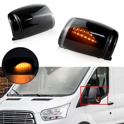 2Pcs Car Side Mirror Indicator For Ford Transit Mk8 Custom LED Rearview Mirror Turn Signal Light OEM 1847387, BK31-13B381-AA