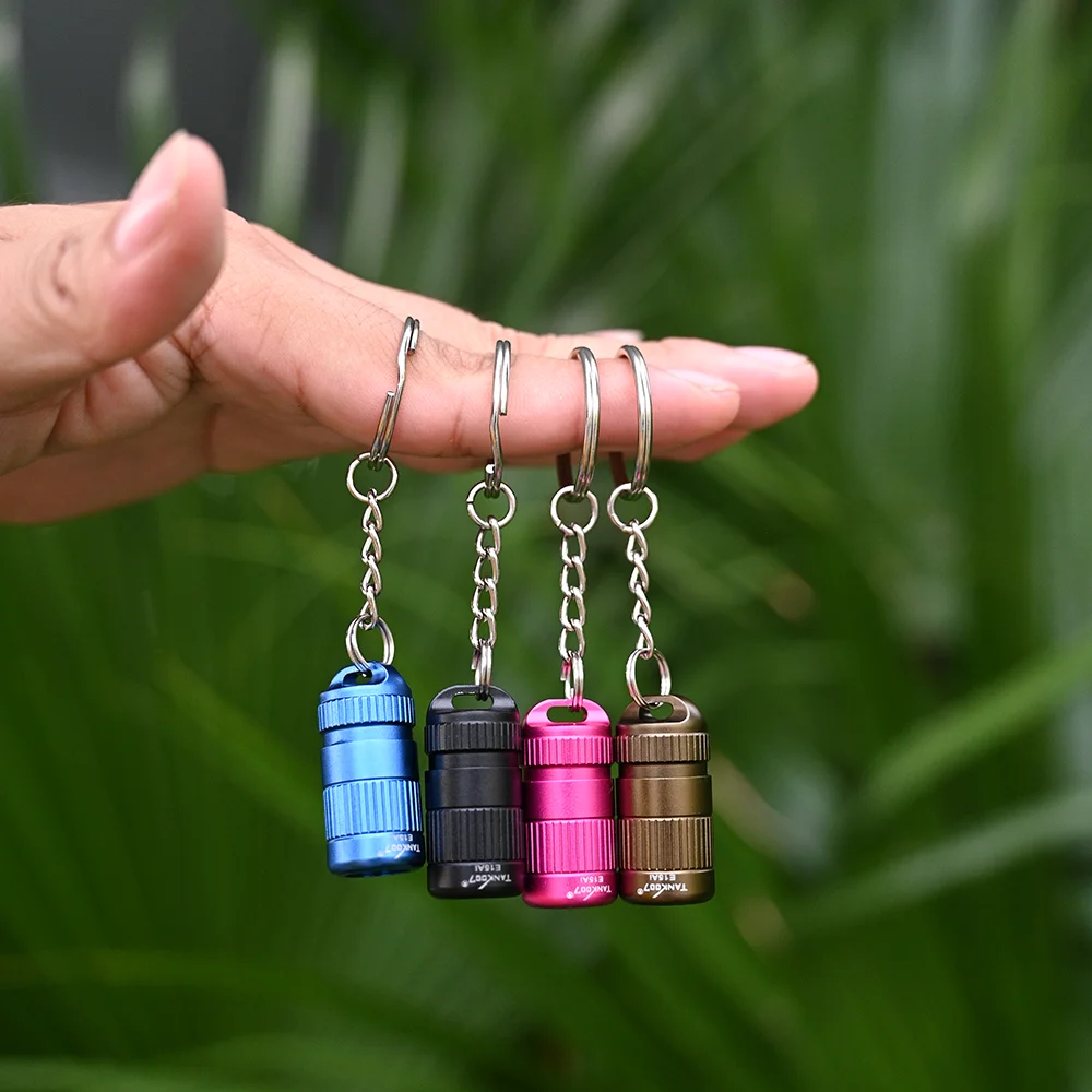 Tank007 E15 mini Pocket Multi Purpose Torch 5 Colours Neck Hanging Keychain 168 hours working time 3W 100 lumens