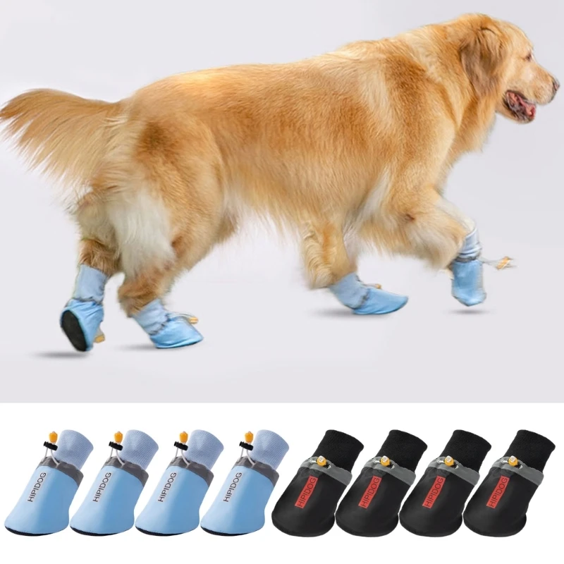 2024 New 4 Pieces Lightweight Pet Dog Shoes for Small Dogs Cats Super Warm Thicken Dog Daily Booties Lightweight Cats Pets Shoes