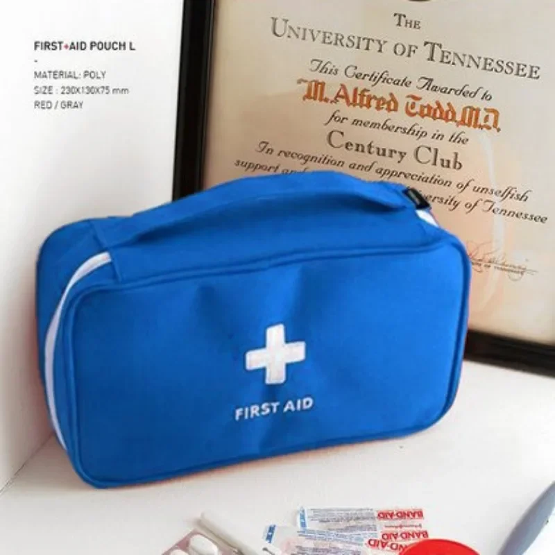 Borsa per medicinali portatile in tessuto Oxford Kit di pronto soccorso Kit di emergenza medica Organizer borsa per la conservazione di pillole per medicinali per uso domestico all'aperto