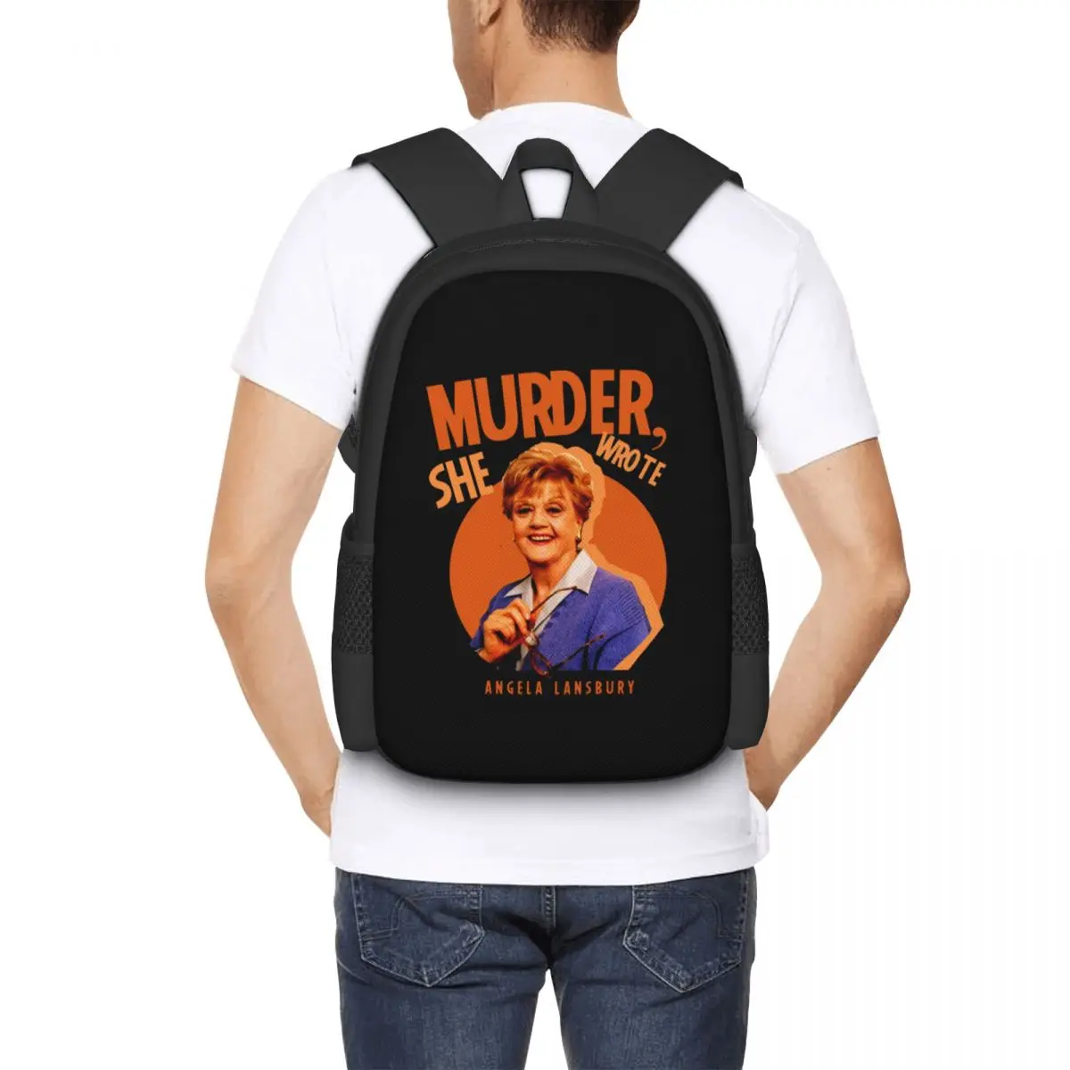 

Murder She Wrote Student Backpack School Bag Hiking Travel Daypack for Boys Girls Fashion Bookbag Shoulder Bags
