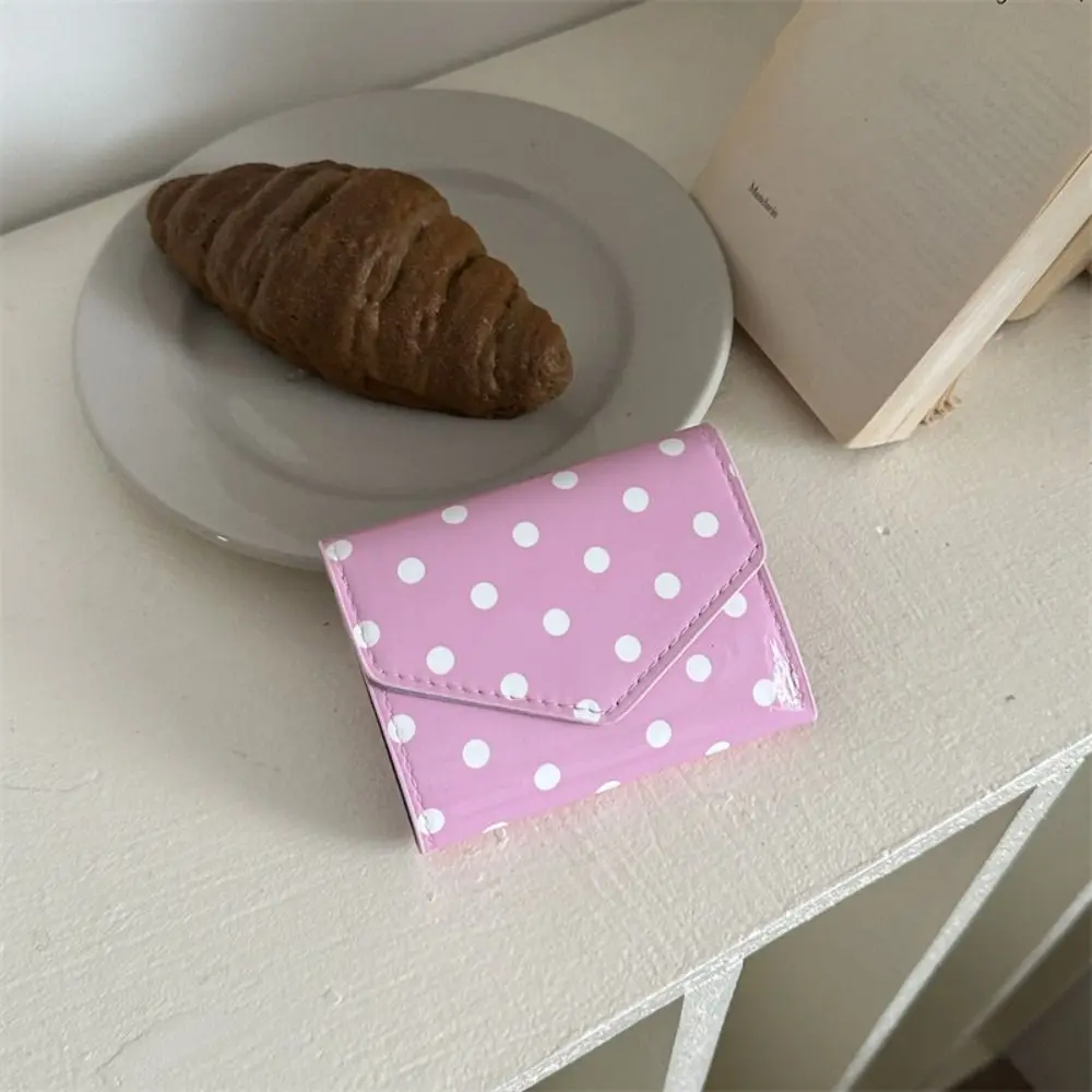 Fashion Polka Dot Pattern Polka Dot Wallet Wear Resistant Smooth Surface Coin Purse Korean Style Clutch Purse for Women