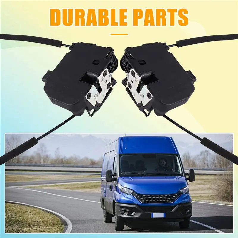 M49K-Front Door Lock Actuator 1 Pair New For Lveco Daily MK6 Line 2014-2020 5801556813 5801556814 Door Latch Lock Assembly