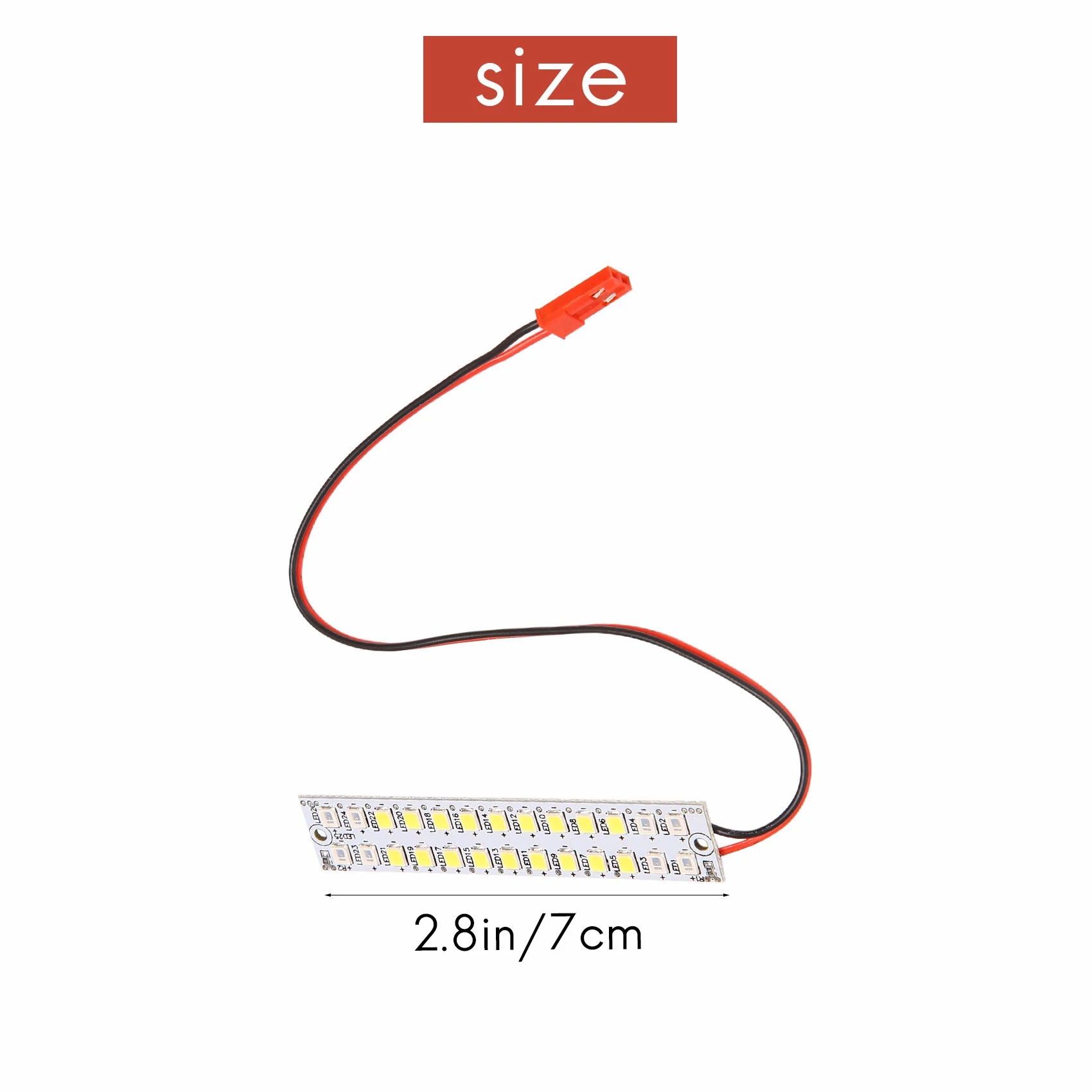 FBIL-70Mm 58Mm Waterproof Front Rear Bumper Led Light Bar Upgrade Accessories For TRAXXAS 1/10 MAXX RC Car
