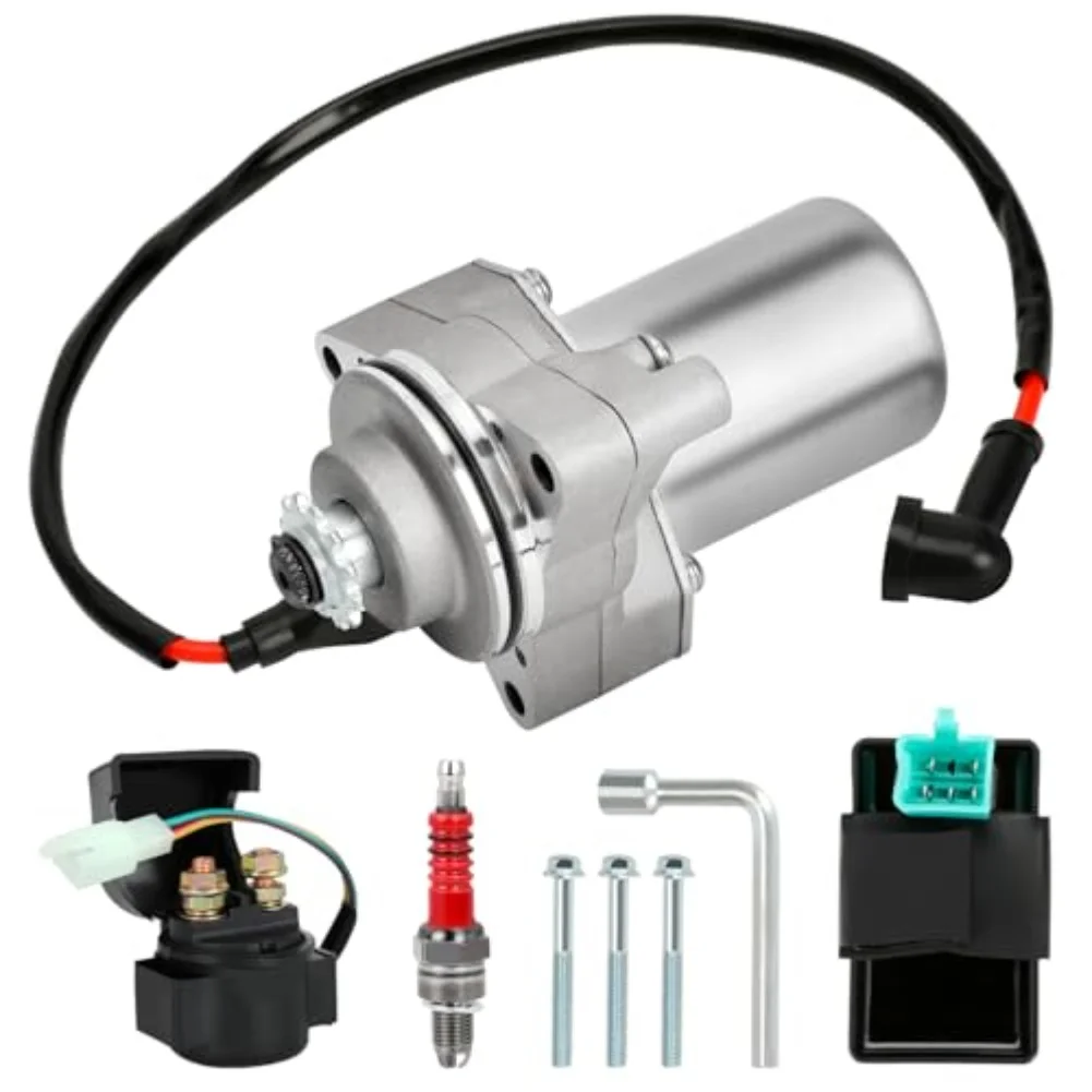 3Bolt For Starter Motor Kit Starter Motor Solenoid Relay For TAOTAO 50-CC To 125cc Chinese 4-Stroke ATVs And Quads Starter Motor