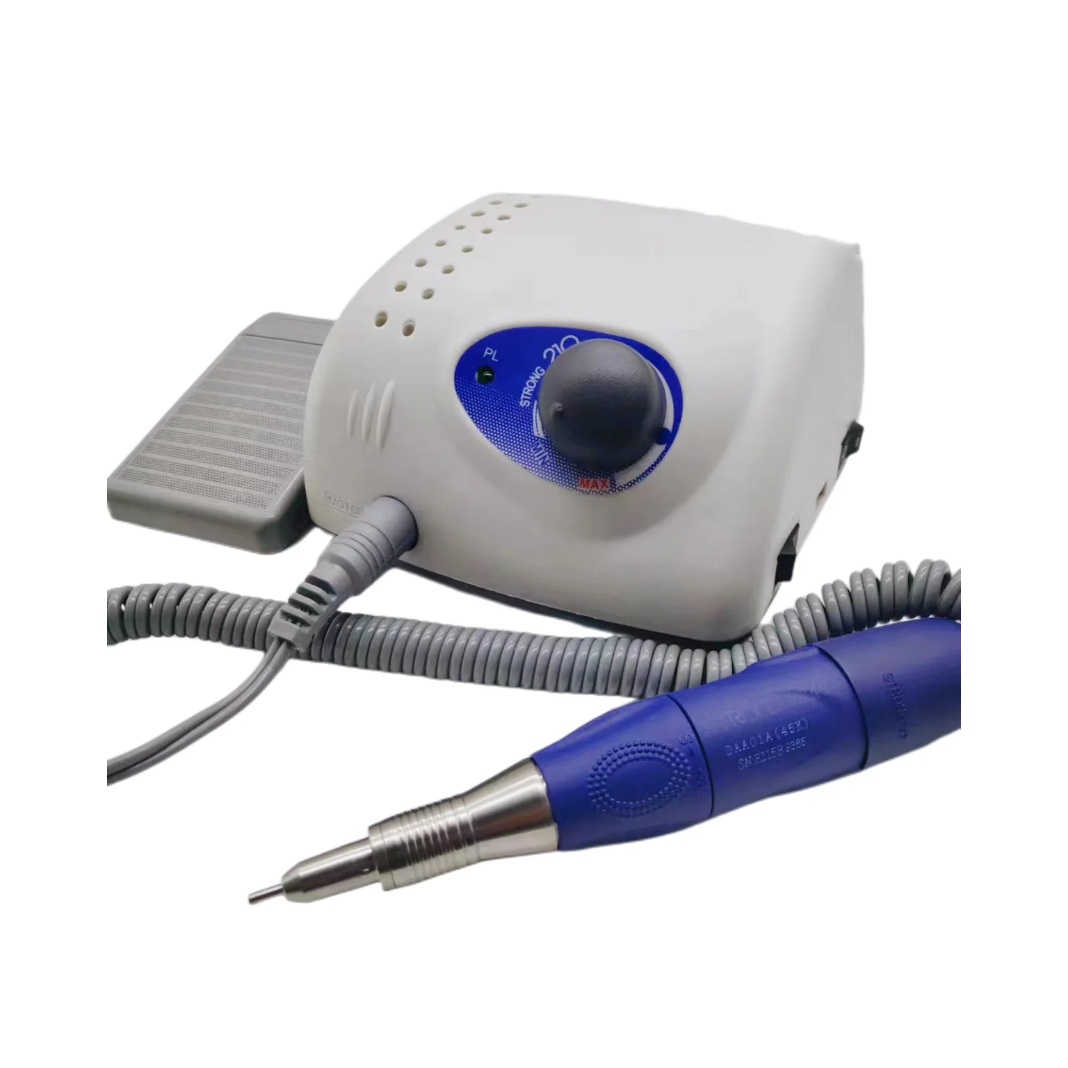 Taladro eléctrico para uñas, herramienta profesional para pulir uñas, 65W, fuerte 210 micromotor, 45000 RPM, 105LN