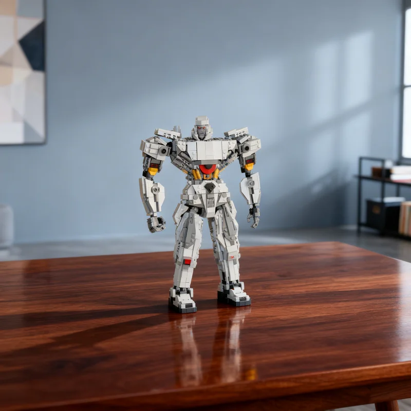 2036pcs MOC Icons Megatron Transforming Robot Model Christmas Gift DIY Home Decor Desk Display Shelf Accent Art