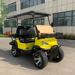 CE Certification Lithium Battery Golf Cart 48V 60V 72V High-Power Range Golf Car 2/4/6 Person Club Car Solar Panels Golf Carts