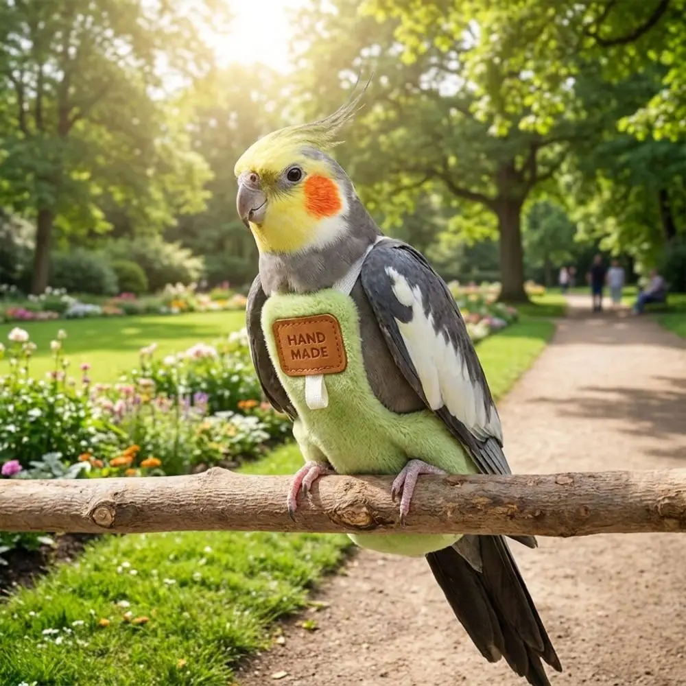 Parrot Flying Clothes Adjustable Parrot Flight Suit Warm Comfortable Bird Diaper Soft Escape-Proof Parrot Poop Bag Outdoor