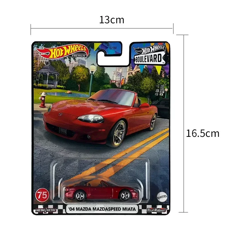 Genuine Original Hot Wheels Premium Car Boulevard 1:64 Voiture Diecast Honda Civic Type R Chevy Impala Children Toys for Boys