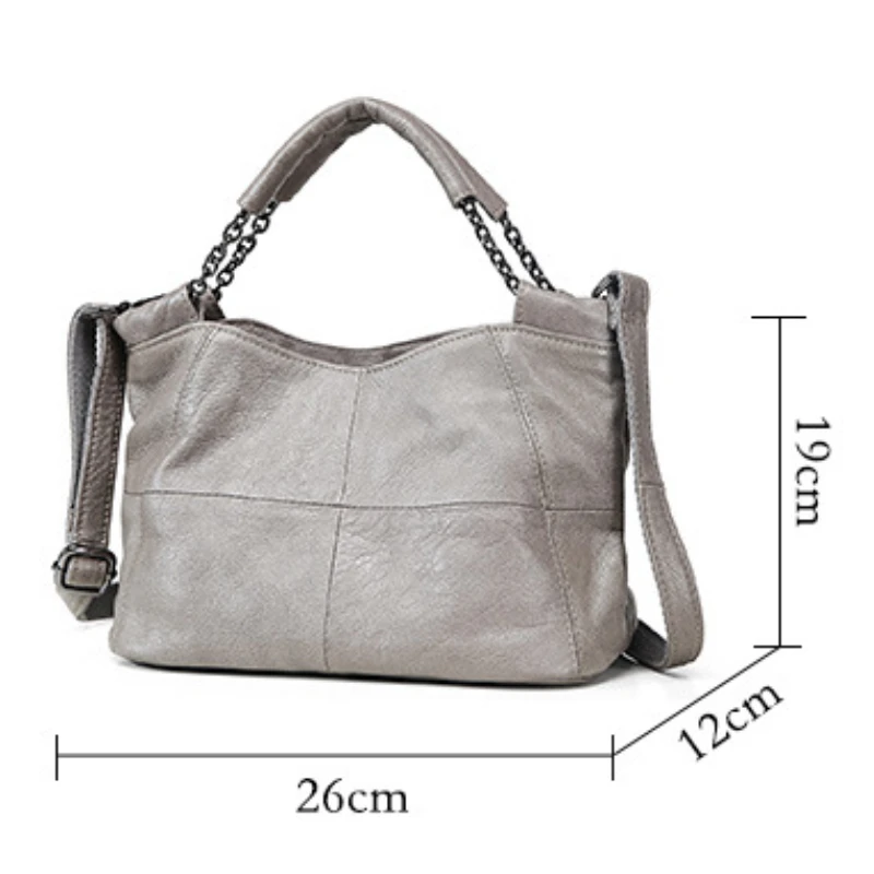 Damen-Einkaufstasche aus echtem Leder, hochwertige Handtasche, weiche, große Kapazität, elegante Umhängetasche für Damen-Luxus designer