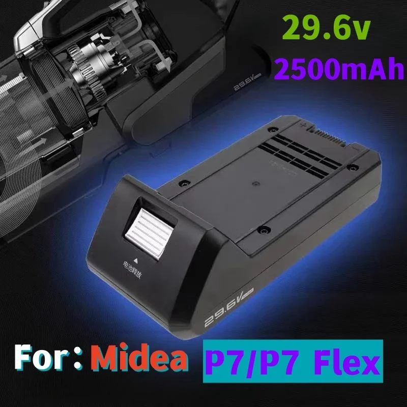 Originale 2500mAh per accessori per aspirapolvere Wireless Midea P7/ P7 Flex/P7 Max Young/Q8 batteria al litio (modello BP28825A)