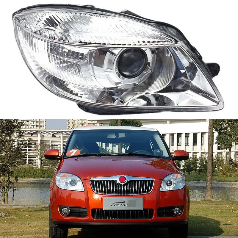 

For Skoda Fabia 2008 2009 2010 2011 Car headlight assembly High beam turn signal light near light night light car accsesories