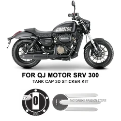 For QJ Motor SRV 300 SRV300 Motorcycle Accessories Waterproof Sticker Tank Pad Kit Sticker 3D Resin Protective Sticker 2023 2024