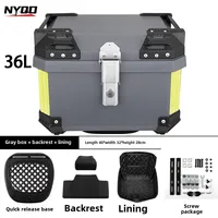 Motorcycle Rear Luggage Top Case Waterproof Dust-proof Motorbike Trunk Tail Box With Security Lock Rear Trunk Box For Helmet
