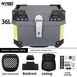 Motorcycle Rear Luggage Top Case Waterproof Dust-proof Motorbike Trunk Tail Box With Security Lock Rear Trunk Box For Helmet