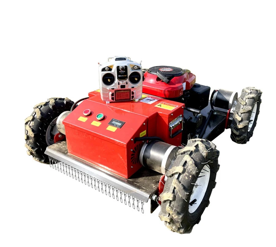 

Wheel type Remote Control Electric & Gasoline Reel Robot Grass Weeding Machine Lawn Mower