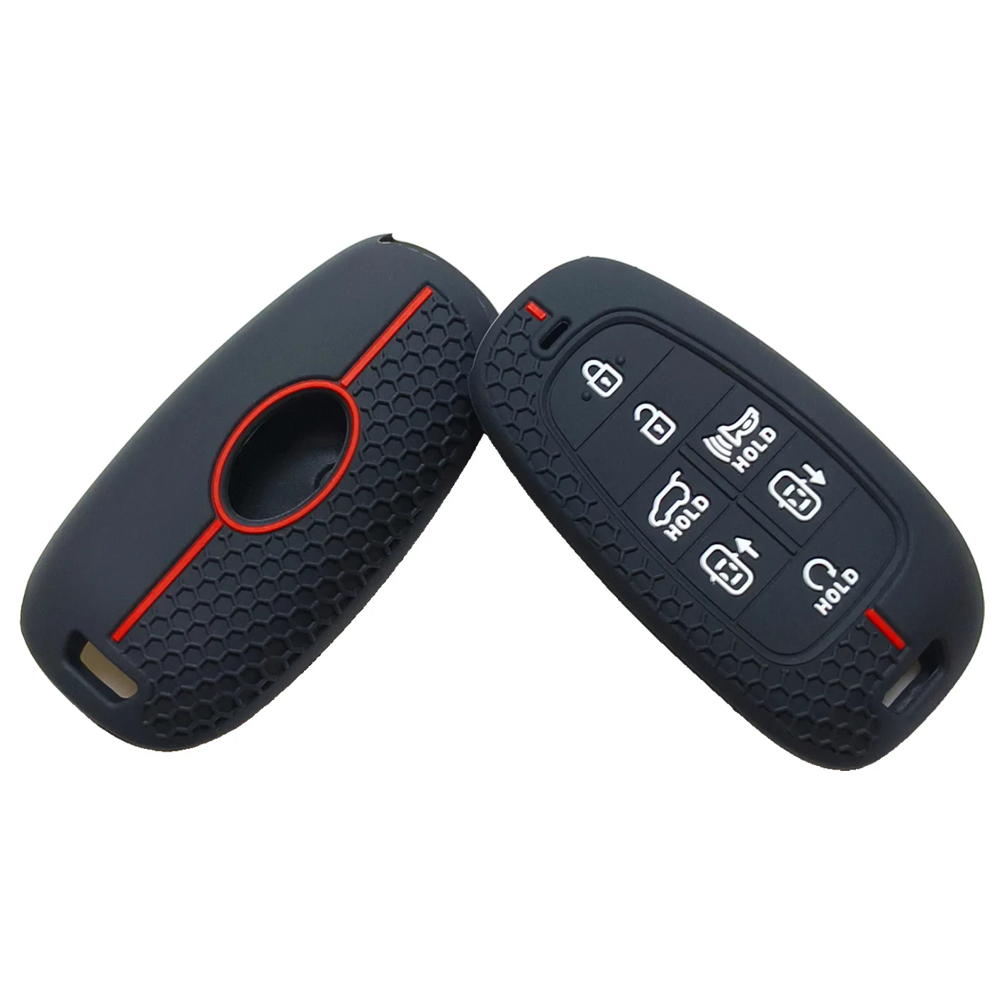 Suitable for modern Paris Emperor Tucson L Santa Fe fifth generation Sonata remote control 7-key silicone keycase key cover