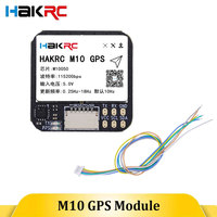 HAKRC M10 GPS Module with QMC5883 Compass Dual Protocol 5V Input 25x25mm for RC FPV Long Range Airplane