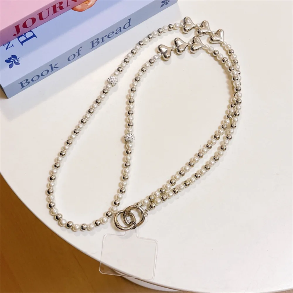 

Diagonal Lanyard Heart Mobile Phone Lanyard Anti-loss Bag Chain Crossbody Phone Chain Long Replace DIY Mobile Phone Chain