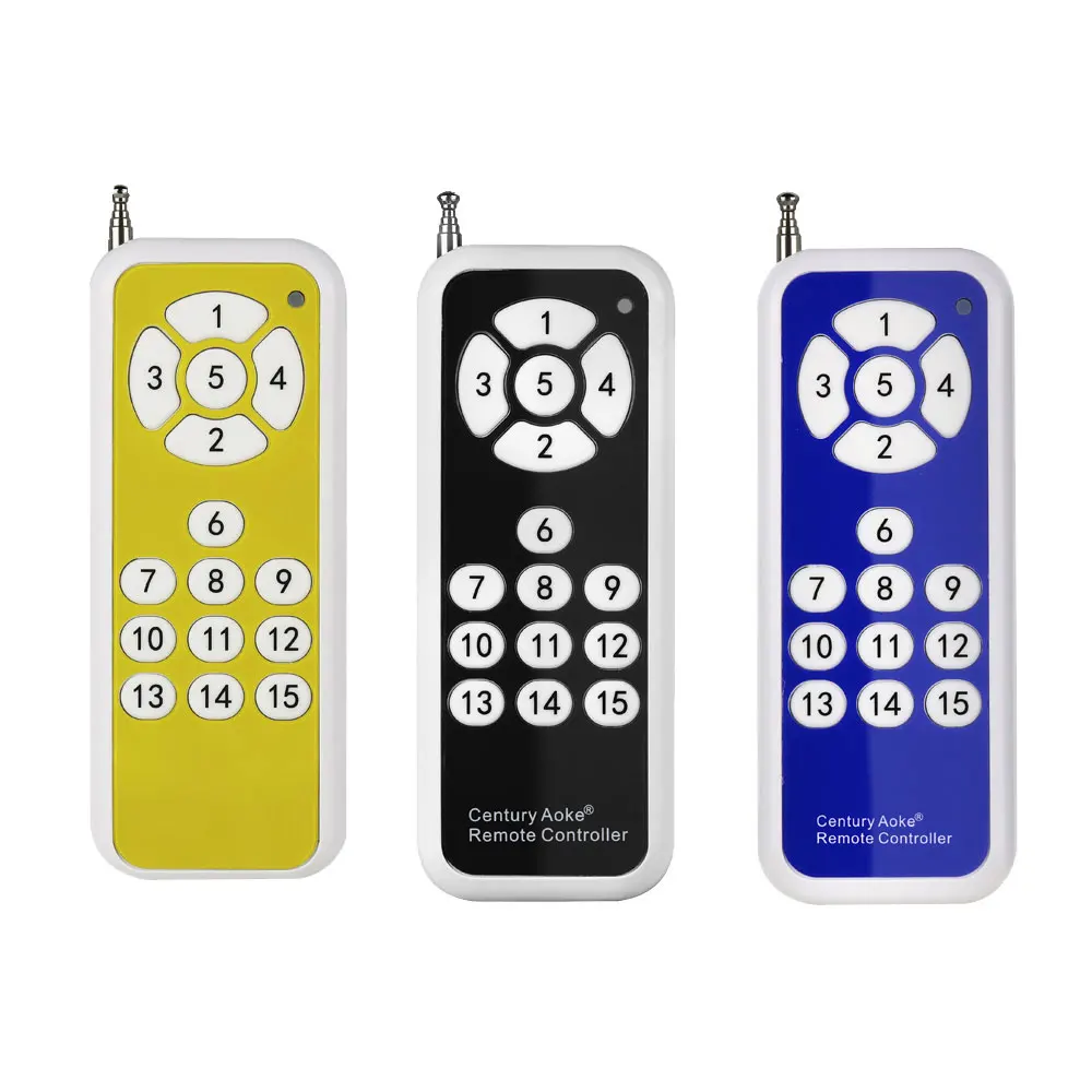 

433MHz DC12V 15-Keys Remote Control Can Be Used For Electric Curtains Electric Windows And Doors Garage Doors And More