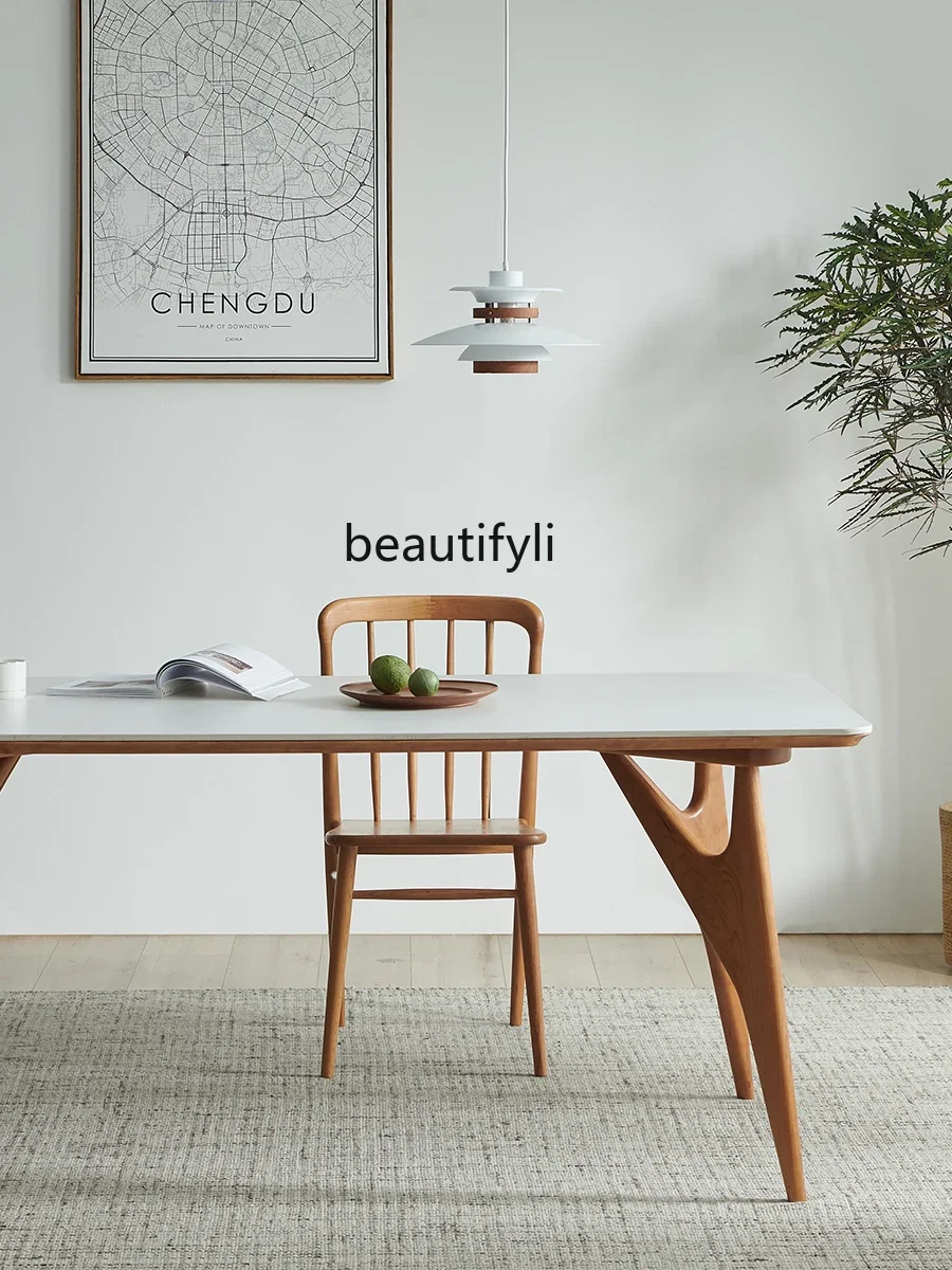 

ss K178Dining table, Nordic solid wood dining table, restaurant home desk, simple and modern