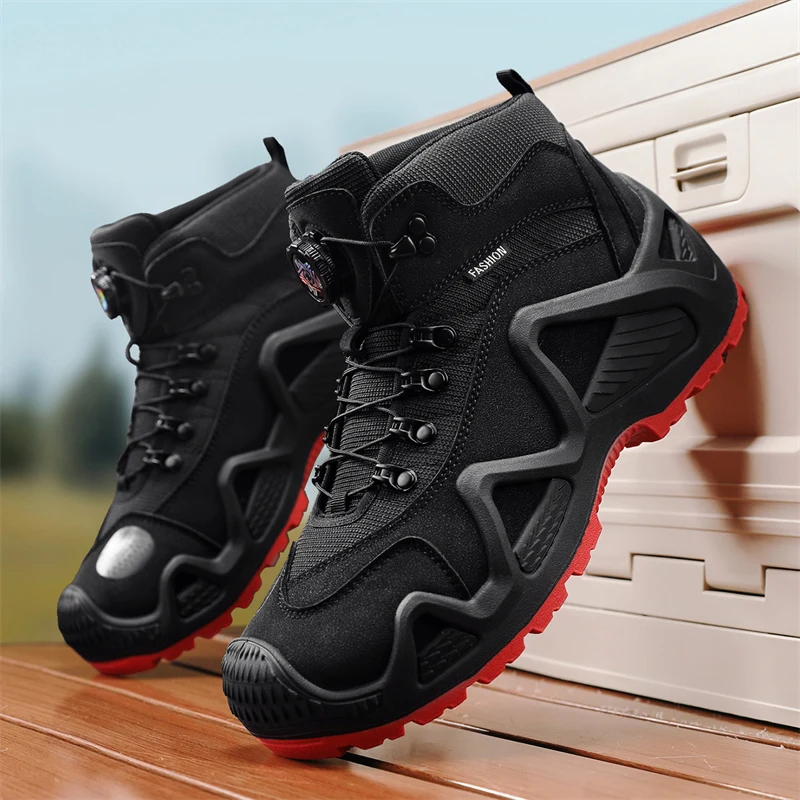 

Мужская походная обувь с низким верхом и цветными блоками, профессиональная дышащая всесезонная модная новая уличная повседневная обувь с высоким берцем