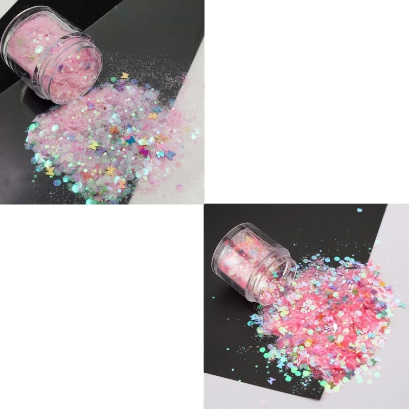 

Sparkling Glitters Heart Star Mix Chunky Sequins Resin Crafts DIY Fillings Decoration for Jewelry Making Dropsale