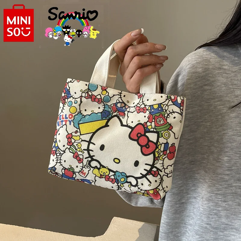 MINISO 2024 New Children's Crossbody Bag Fashionable High Quality Girl Handbag Cartoon Casual Versatile Women's Storage Bag