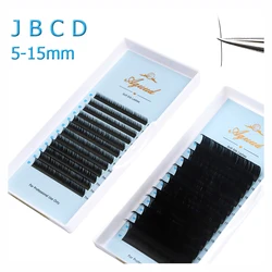 AGUUD J B C D Eyelash Extension Supplies Single Individual Eyelash Faux Mink Russian Volume Lash Extension Soft Silk Lash Cilios