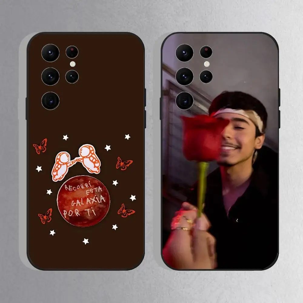 Чехол для телефона I-Ivan C-Cornejo Mirada для Samsung S25, S24 Ultra, S20, S30 plus, S22 Plus, S23, Ultra 5G, силиконовый черный корпус