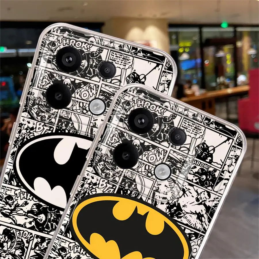 B-Batman Hero Logo جراب هاتف لشاومي Redmi 9 9A 9i 9C 9T 10 2022 10C 10A 12 12C 13 13C 14C A1 A2 Plus A3 حالات #3