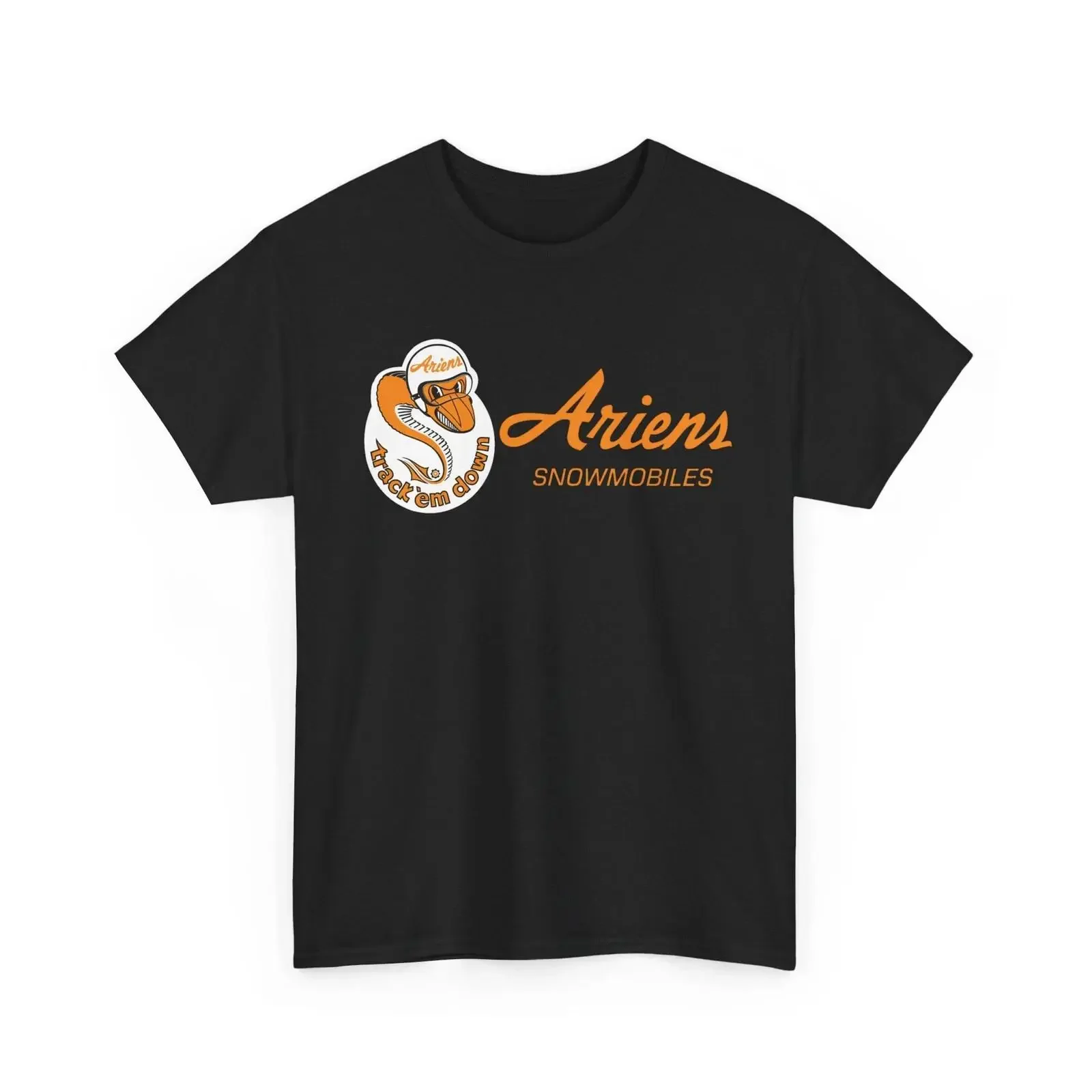 Ariens Snowmobiles Track 'em Down Vintage Schneemobil Schlange Retro Schlitten T Shirt vintage Washed Slightly Casual