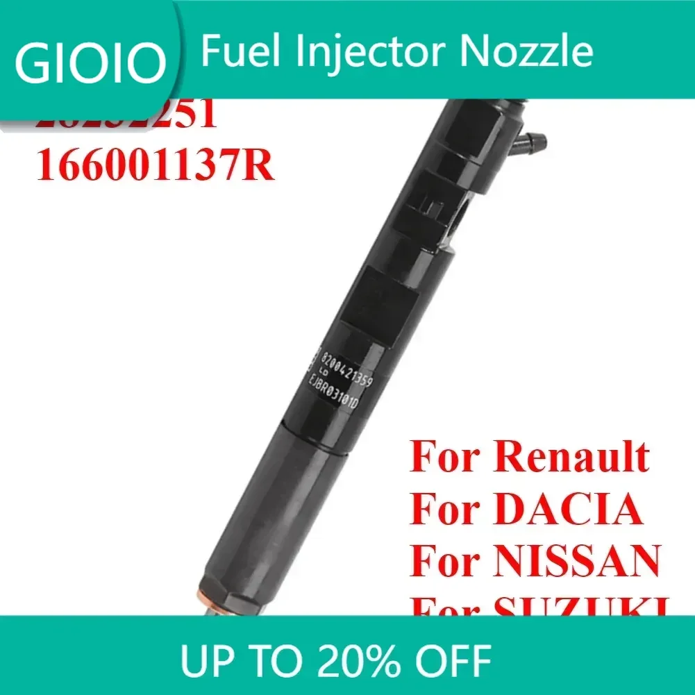 

H8200421897 EJBR03101D 28232251 New Diesel Fuel Injector Nozzle for Renault Clio Kangoo Dacia Jimny 1.5 Dci EURO 4