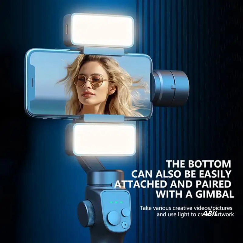 

Magnetic Mini Selfie Fill Light Adjustable Lighting Rechargeable Portable Led Video Light For Tiktok Camera Mobile Ipad