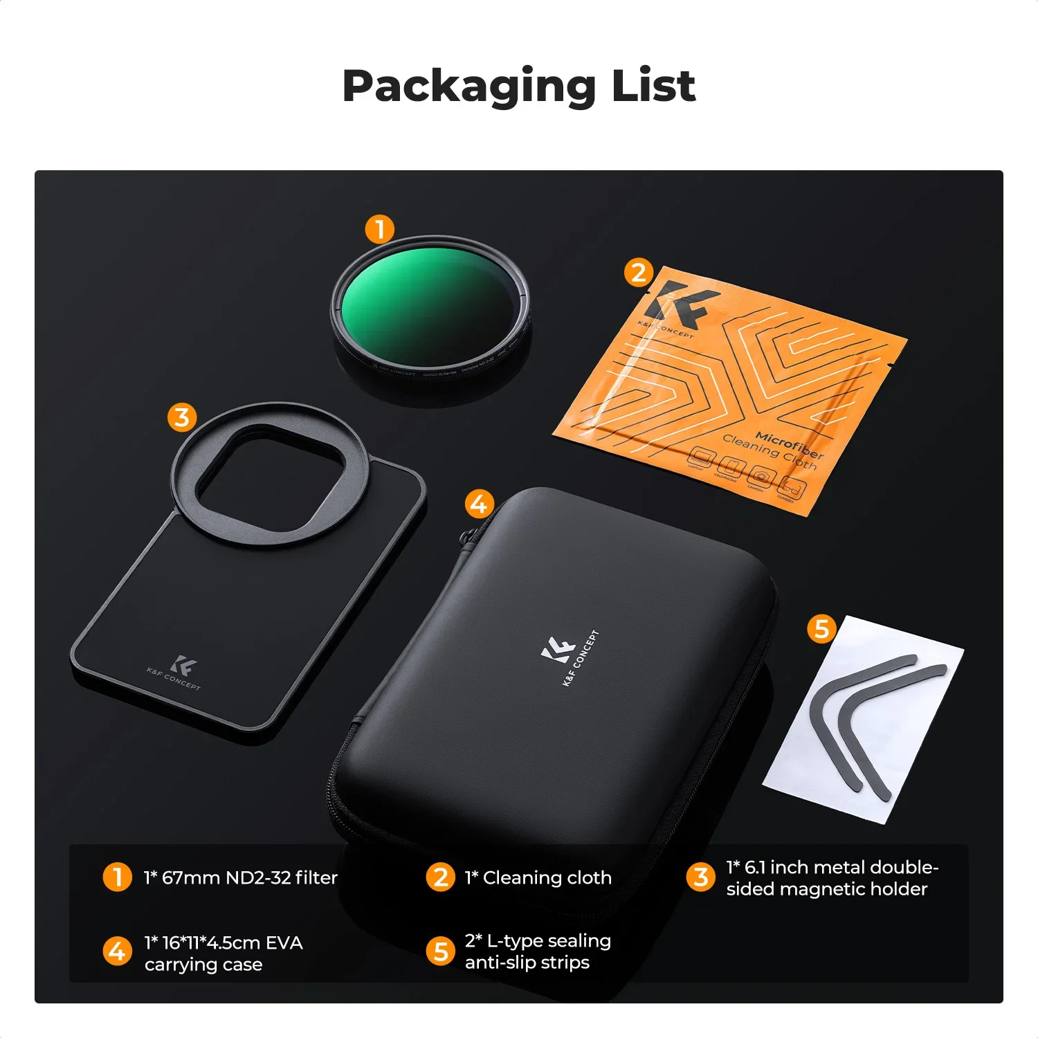 K&F CONCEPT MagSafe محول حامل مرشح عدسة مغناطيسي 6 1 بوصة مع مرشح متغير ND2 إلى ND32 67 مم لـ iPhone16 15 Pro التصوير الفوتوغرافي #6